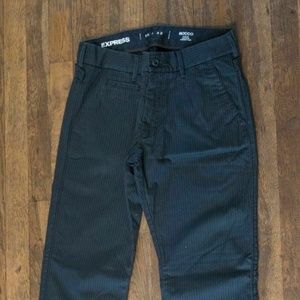 Express Men's Rocco Slim Fit Pinstriped Dress Pant